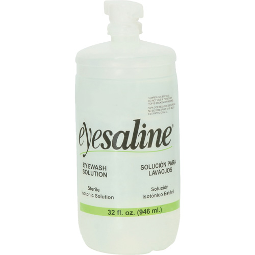 Saline Eyewash Bottles, Full Bottle, 32 oz. Advanced Consulting and Training Ltd.