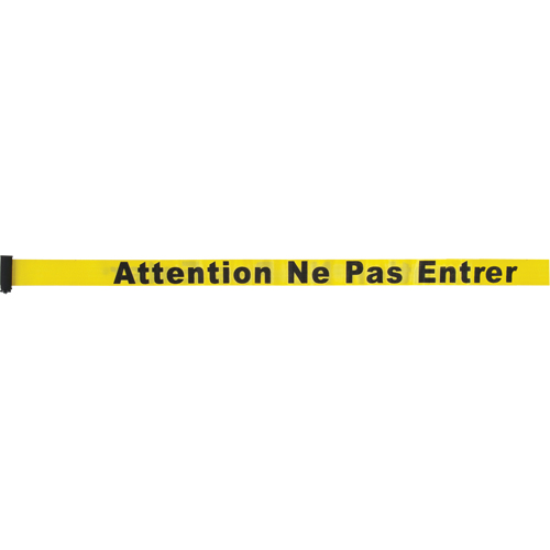 Cartouche de ruban pour assembler votre propre barri&egrave;re de contr&ocirc;le des foules, Attention ne pas entrer, 7', Ruban Jaune Advanced Consulting and Training Ltd.