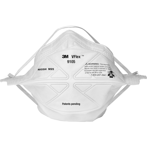 Respirateurs contre les particules 9105S V-Flex, N95, Certifi&eacute; NIOSH, Petit Advanced Consulting and Training Ltd.