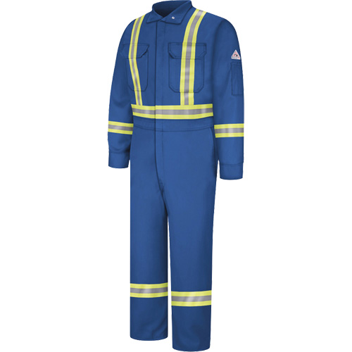 Flame-Resistant Premium Coveralls with Reflective Trim, Size 38, Royal Blue, 12.2 cal/cm² Advanced Consulting and Training Ltd.
