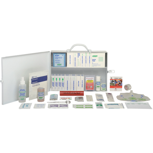 Trousses de premiers soins standards pour le bureau, Dispositif m&eacute;dical Classe 1, Boîte en m&eacute;tal Advanced Consulting and Training Ltd.