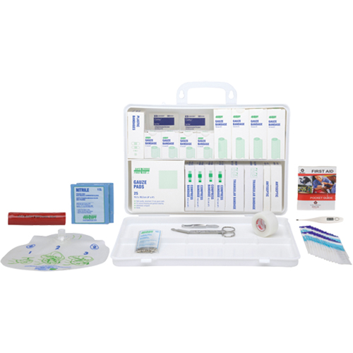 Trousse pour garderie - Trousses sp&eacute;cialis&eacute;es - Qu&eacute;bec, Dispositif m&eacute;dical Classe 1, Boîte en plastique Advanced Consulting and Training Ltd.