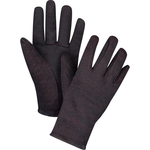 Jersey Gloves, Large, Brown, Red Fleece, Slip-On Advanced Consulting and Training Ltd.