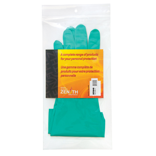 Gants r&eacute;sistants aux produits chimiques &agrave; prise en losange, Taille 8, 13" lo, Nitrile, Doublure en Ouat&eacute;e, 13 mils Advanced Consulting and Training Ltd.