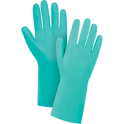 Premium Diamond-Grip Chemical-Resistant Gloves, Size X-Large/10, 13" L, Nitrile, Flock-Lined Inner Lining, 15-mil Advanced Consulting and Training Ltd.