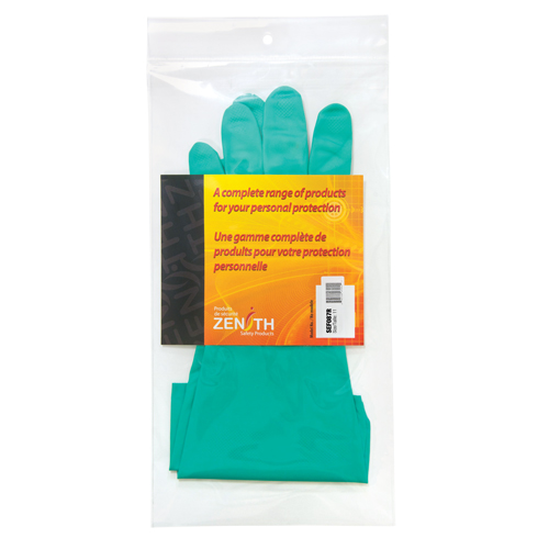 Gants r&eacute;sistants aux produits chimiques &agrave; prise en losange, Taille 2T-Grand, 13" lo, Nitrile, Doublure en Ouat&eacute;e, 13 mils Advanced Consulting and Training Ltd.