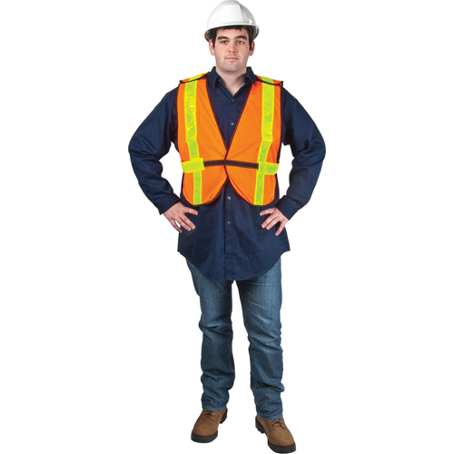Veste de s&eacute;curit&eacute; d'usage standard, Orange haute visibilit&eacute;, Moyen, Polyester Advanced Consulting and Training Ltd.