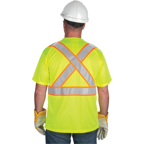 T-shirt conforme &agrave; la CSA, Polyester, Moyen, Jaune lime haute visibilit&eacute; Advanced Consulting and Training Ltd.