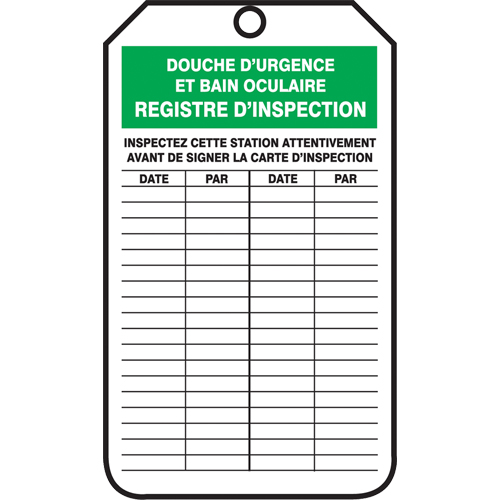 Inspection Tags, Cardstock, 3-1/8" W x 5-7/8" H, French Advanced Consulting and Training Ltd.