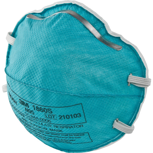 1860S Particulate Healthcare Respirator, N95, NIOSH Certified, Small Advanced Consulting and Training Ltd.