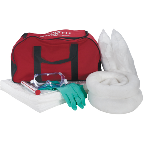 Trousse de lutte contre les d&eacute;versements pour v&eacute;hicules, Huile seulement, Sac, Absorbance de 10 gal. US Advanced Consulting and Training Ltd.