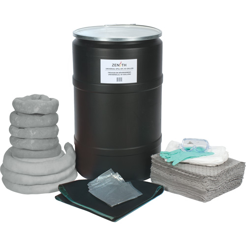 Trousse de lutte contre les d&eacute;versements, Universel, Baril, Absorbance de 55 gal. US Advanced Consulting and Training Ltd.