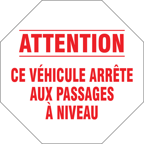 Panneau routier francais, Vinyle, 18" la x 18" h Advanced Consulting and Training Ltd.
