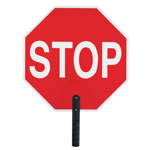 "Stop" Traffic Sign, 18" x 18", Plastic, English with Pictogram Advanced Consulting and Training Ltd.