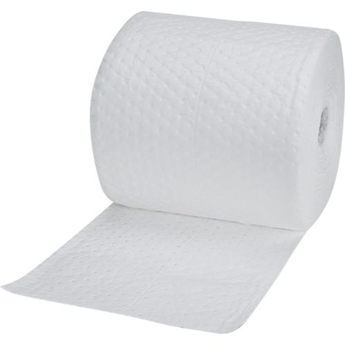 Rouleaux absorbants en fibres fines de calibre industriel, Lourd, 150' lo x 15" la, Absorption 35 gal. Advanced Consulting and Training Ltd.