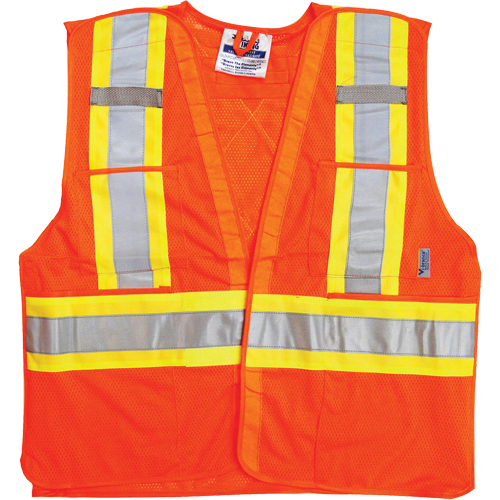 Traffic Safety Vest, High Visibility Orange, Large/X-Large, Polyester Advanced Consulting and Training Ltd.