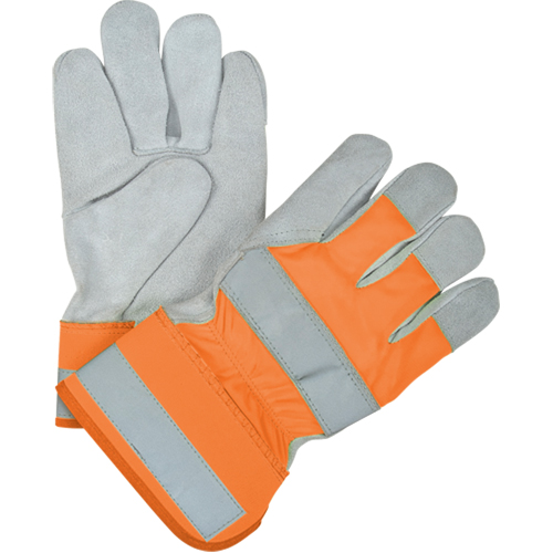 Premium Quality High Visibility Fitters Gloves, Large, Split Cowhide Palm, Cotton Inner Lining Advanced Consulting and Training Ltd.