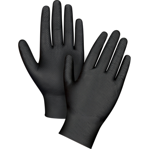 Heavyweight Tactile Grip Examination Gloves, X-Small, Nitrile, 8-mil, Powder-Free, Black Advanced Consulting and Training Ltd.