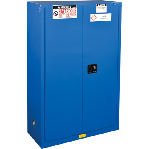 Armoires doubl&eacute;es pour rangement de mati&egrave;res dangereuses Chem-Cor, 45 gal., 43" x 65" x 18" Advanced Consulting and Training Ltd.