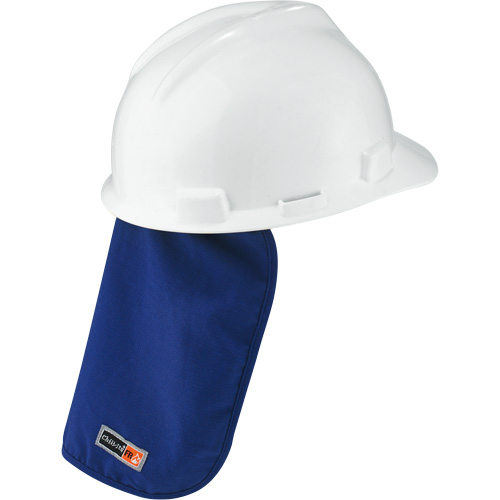 Tampon et voile pour le cou refroidissants et ignifug&eacute;s pour casque de s&eacute;curit&eacute; Chill-Its 6717FR, Bleu Advanced Consulting and Training Ltd.