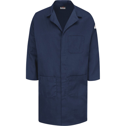 Excel FR&reg; ComforTouch&reg; Lab Coat, Cotton, Medium, Navy Blue Advanced Consulting and Training Ltd.