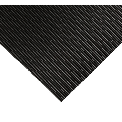 Corrugated Switchboard Matting No.702, 2' W x 3' L, 1/4" Thickness, Black, PVC Advanced Consulting and Training Ltd.