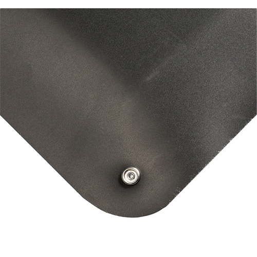 Electrically Conductive Mat No.786, 2' W x 3' L x 9/16" T, PVC, Smooth, Black Advanced Consulting and Training Ltd.