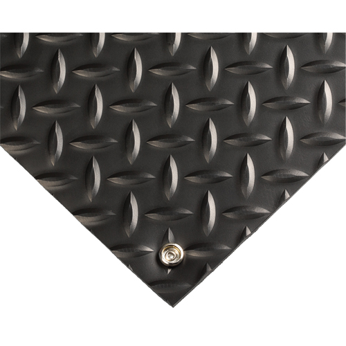 Electrically Conductive Mat No.785, 3' W x 10' L x 5/32" T, PVC, Diamond, Black Advanced Consulting and Training Ltd.