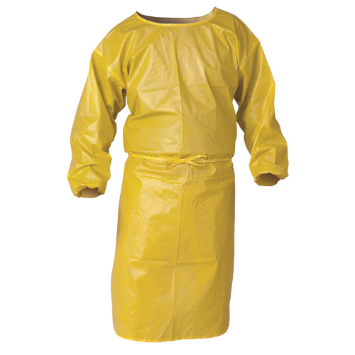 Blouse de protection contre la vaporisation de produits chimiques A70 KLEENGUARD, Polypropyl&egrave;ne, Jaune, 34" la x 44" lo Advanced Consulting and Training Ltd.