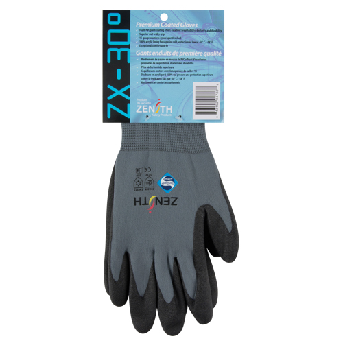 Gants enduits de premi&egrave;re qualit&eacute; ZX-30°, 8/Moyen, R&ecirc;vetement PVC, Calibre 15, Enveloppe en Nylon Advanced Consulting and Training Ltd.
