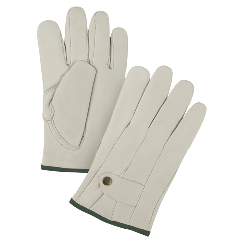 Gants de cordeur doubl&eacute;s pour l'hiver de premi&egrave;re qualit&eacute;, Moyen, Paume Cuir fleur de vache, Doubleure Molleton Advanced Consulting and Training Ltd.