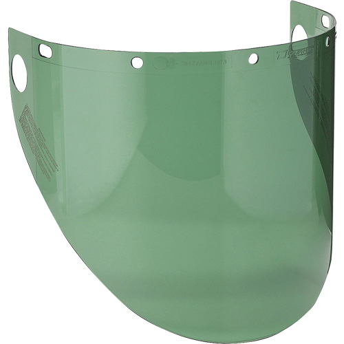 Dynamic Preformed Faceshield Visor, Polycarbonate, Green Tint Advanced Consulting and Training Ltd.