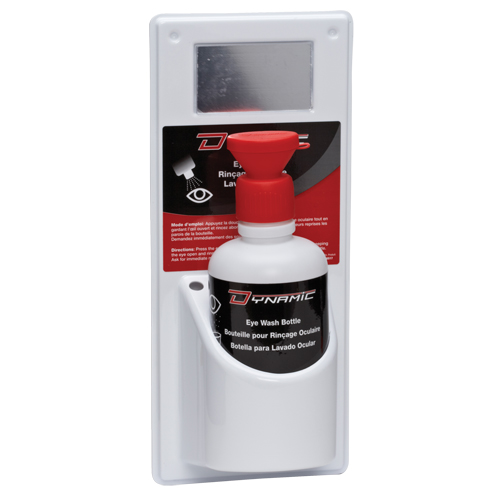 Dynamic Eyewash Station with Empty Bottles, Single Advanced Consulting and Training Ltd.
