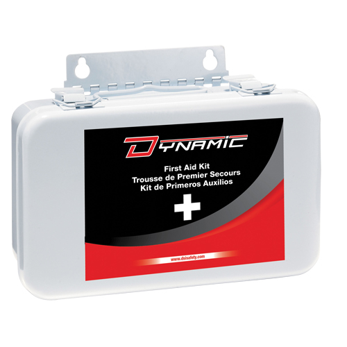 Trousse de premiers soins pour auto Dynamic, Dispositif m&eacute;dical Classe 1, Boîte en m&eacute;tal Advanced Consulting and Training Ltd.