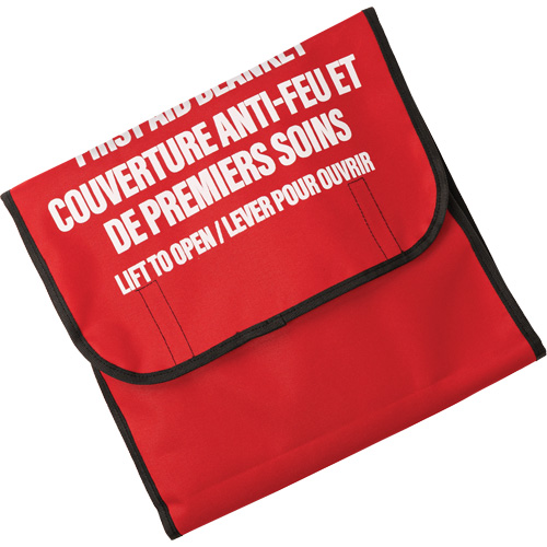 Dynamic Fire Blanket with Nylon Pouch Holder, Wool, 60"L x 71"W Advanced Consulting and Training Ltd.