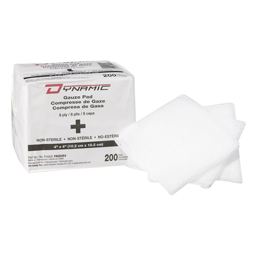 &eacute;ponge de gaze Dynamic, Tampon, 4" lo x 4" la, Dispositif m&eacute;dical Classe 1 Advanced Consulting and Training Ltd.