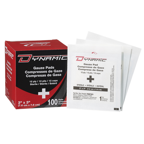Gaze Dynamic, Tampon, 3" lo x 3" la, St&eacute;rile, Dispositif m&eacute;dical Classe 1 Advanced Consulting and Training Ltd.