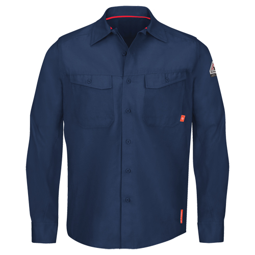Chemises de travail IQ Endurance pour hommes, Petit, Bleu marin Advanced Consulting and Training Ltd.