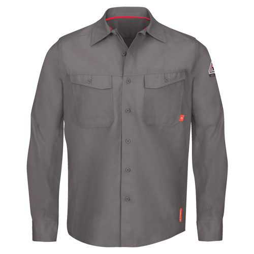 Chemises de travail IQ Endurance pour hommes, Petit, Gris Advanced Consulting and Training Ltd.