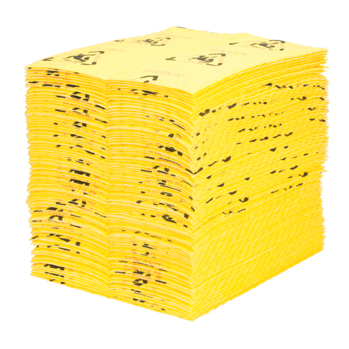 Tampons d'avertissement de premi&egrave;re qualit&eacute; - absorbants haute visibilit&eacute;, Universel, 15" x 18", 24,4 gal. d'absorption Advanced Consulting and Training Ltd.