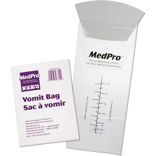Sacs pour v&ocirc;missure Medpro Advanced Consulting and Training Ltd.