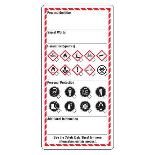 Workplace Labels, Cardstock, 3" W x 6" H, English Advanced Consulting and Training Ltd.