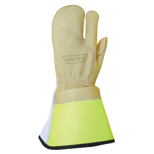 Gants &agrave; 3 doigts pour monteur de ligne, Moyen, Paume en Cuir fleur de vache Advanced Consulting and Training Ltd.
