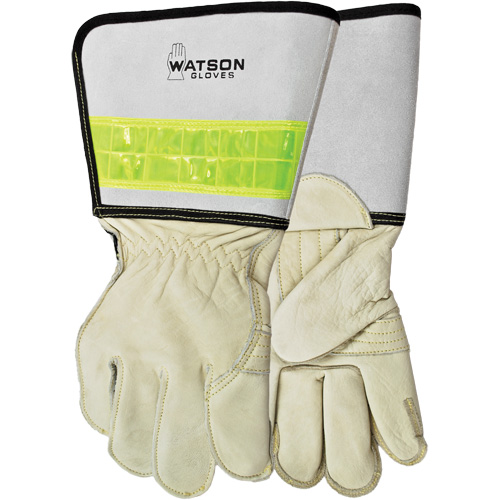 Circuit Breaker Linesman Welding Gloves, Grain Cowhide, Size Medium Advanced Consulting and Training Ltd.