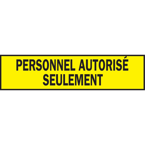 Ruban de signalisation pour barricade, Français, 3" la x 200' lo, 3,5 mils, Noir sur jaune Advanced Consulting and Training Ltd.