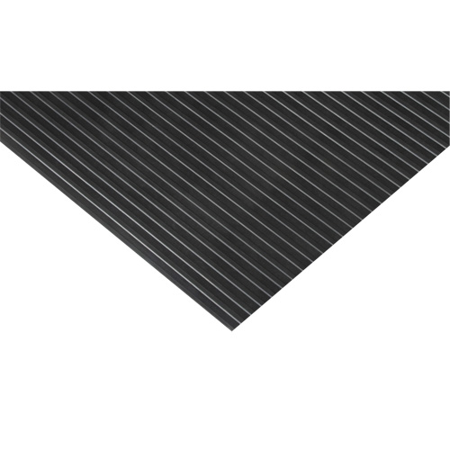 Tapis &agrave; nervures larges, Essuie-pieds, 3' x 75' x 1/8", Noir Advanced Consulting and Training Ltd.