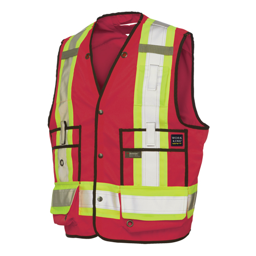 Veste de s&eacute;curit&eacute; pour arpenteur, Rouge, Grand, Polyester Advanced Consulting and Training Ltd.