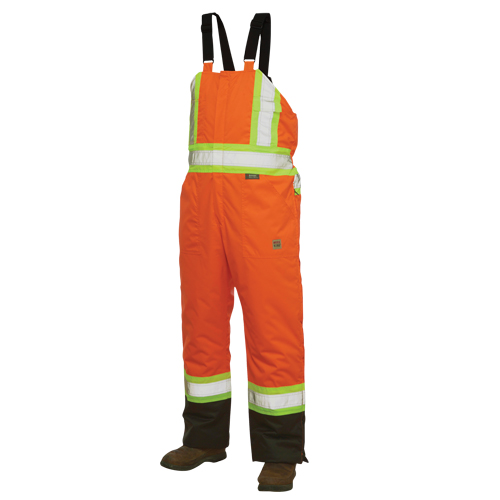 Salopettes de s&eacute;curit&eacute; doubl&eacute;e, Polyester/Polyur&eacute;thane, Grand, Orange haute visibilit&eacute; Advanced Consulting and Training Ltd.