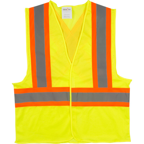 Traffic Safety Vest, High Visibility Lime-Yellow, X-Large, Polyester Advanced Consulting and Training Ltd.