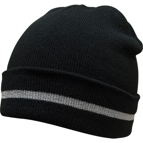 Bonnet en tricot avec bande r&eacute;fl&eacute;chissante argent&eacute;e, Taille unique, Noir Advanced Consulting and Training Ltd.